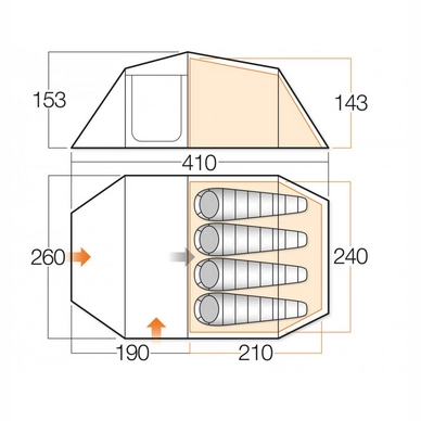 Tent Vango Ark River 400+