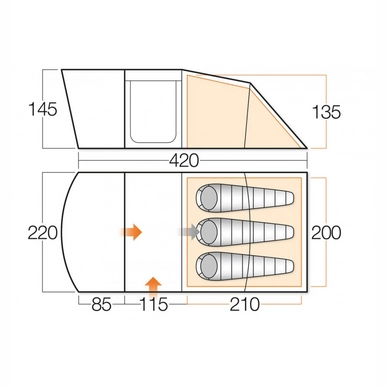 Tent Vango Aura River 300