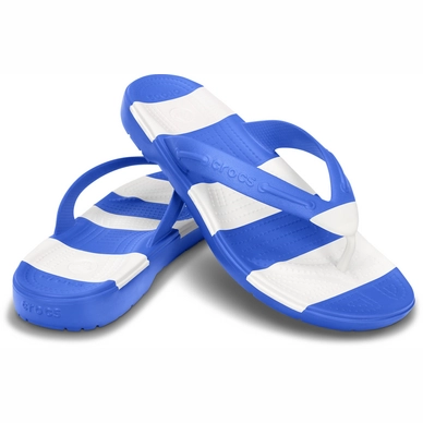 Slipper Crocs Beach Line Flip Sea Blue/White