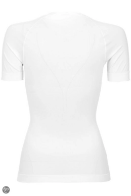 Ondershirt Odlo Womens S/S Crew Neck Evolution Light Lo White