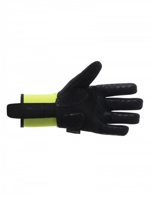 Fietshandschoen Santini Men Deep Double Layer Winter Flashy Yellow