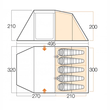 Tent Vango Drummond Herbal 500