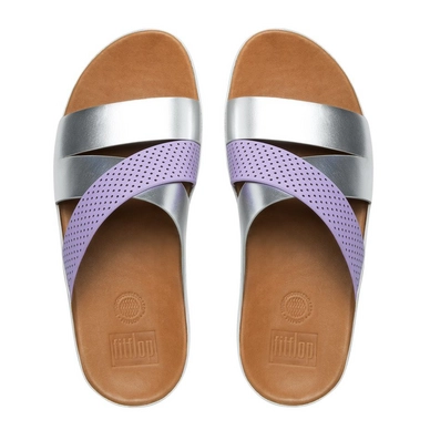 Sandaal FitFlop Hola™ Slide Dusty Lilac Silver