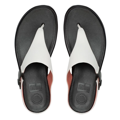 Slipper FitFlop Gladdie™ Toe-Post Leather Urban White