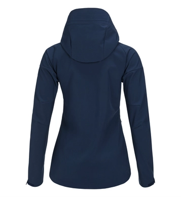 Ski Jas Peak Performance Women Adventure Hooded Jacket Thermal Blue