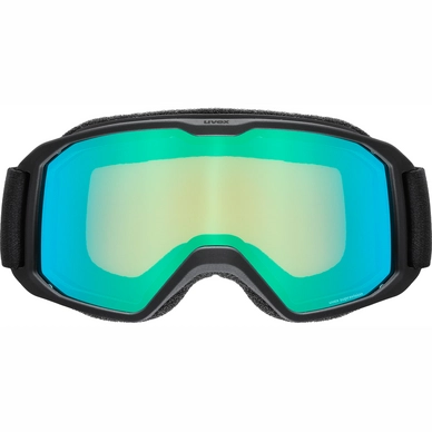 2---Skibril Uvex Unisex Elemnt FM S2 Black Mat green lasergold 2