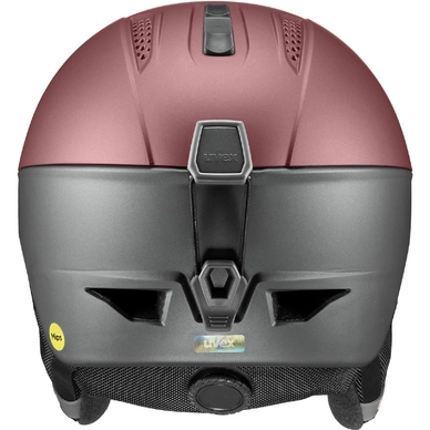 2---Skihelm Uvex Ultra Mips Antique Rose Grey Mat 2