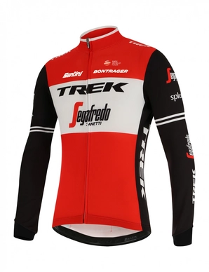 Fietsshirt Santini Men Trek-Segafredo Classe Longsleeve Jersey Red