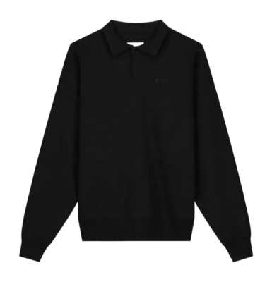 Polo Olaf Hussein Homme Oversized Knitted Black