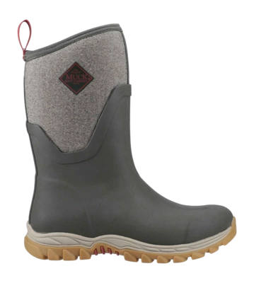 Bottes de Neige Muck Femme Boot Arctic Sport II Mid Olive/Tweed