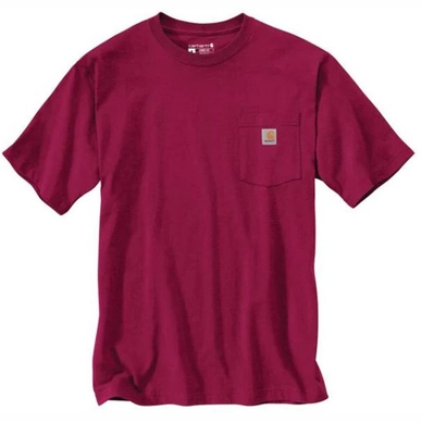 T-Shirt Carhartt Men K87 Pocket Beet Red Heather