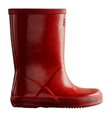 Regenlaars Hunter Kids First Gloss Military Red