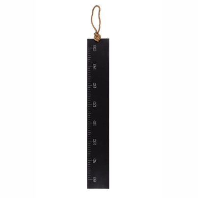 Wanddecoratie Kidsdepot Ruler Meetlat Black
