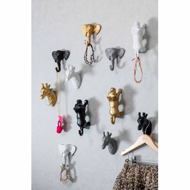 Wandhaak Kidsdepot Eli Olifant Wit