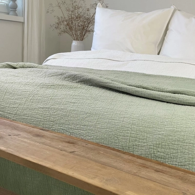Sprei Town&Country Denver Green Katoen