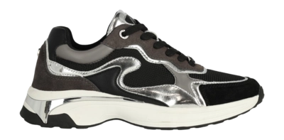 Baskets Femme Mexx Portia Love Black Silver