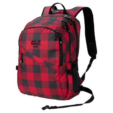 Rugzak Jack Wolfskin Dayton Red Lumber Check
