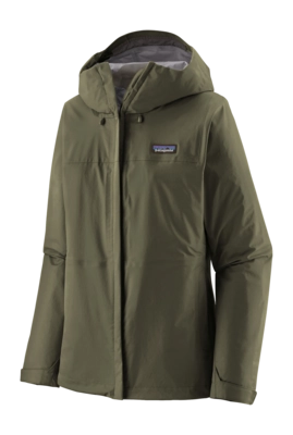 Jas Patagonia Women Torrentshell 3L Rain Jacket Pine Needle Green