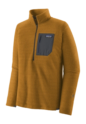 Gilet Patagonia Homme R1 Air Zip Neck Raptor Brown