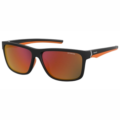 Lunettes de Soleil  Polaroid PLD 7014/S Matt Black Orange / Red Mirror Polarized