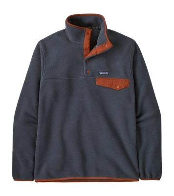 Pullover Patagonia Synch Snap-T PO Herren Smolder Blue Burnished Red