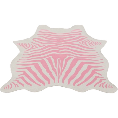 Vloerkleed Kidsdepot Zebra Pink 120 x 90 cm