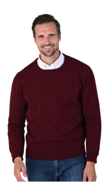 Pullover William Lockie Rob Crew Neck Herren Bordeaux