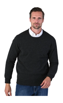 Pullover William Lockie Rob Crew Neck Herren Charcoal