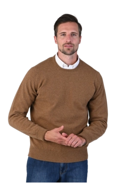 Pullover William Lockie Rob Crew Neck Herren Driftwood