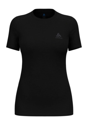 Funktionsshirt Odlo Crewneck S/S Merino 160 Damen Black