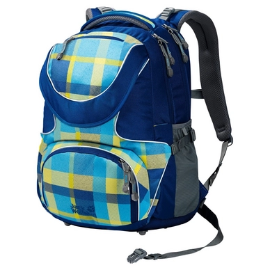 Rucksack Jack Wolfskin Ramson 26 Pack Blue Woven Check Kinder