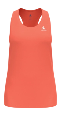 Vest Top Odlo Women Crew Neck Essential Living Coral