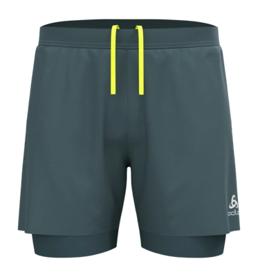 Short de Sport Odlo Homme 2-In-1 Short Zeroweight 5 Inch Dark Slate