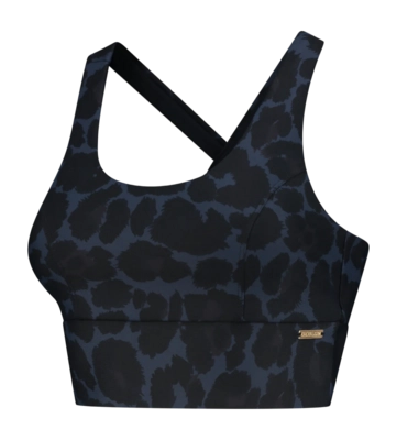 Sport BH Deblon Women Michelle Top Leopard Navy