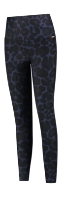 Leggings Deblon Classic High Waisteband Damen Leopard Navy