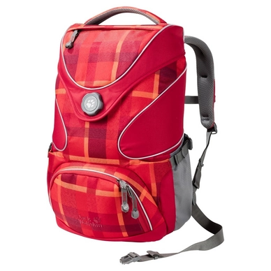 Rucksack Jack Wolfskin Ramson Top 20 Pack Indian Red Woven Check Kinder