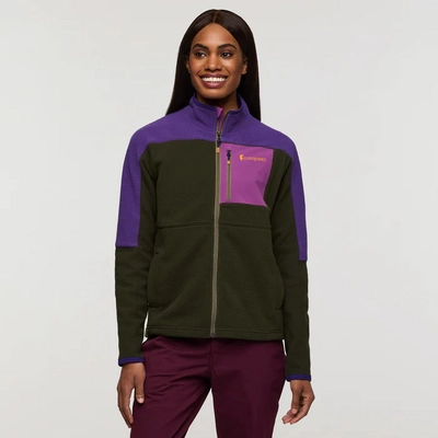 Vest Cotopaxi Women Abrazo Fleece Full-Zip Jacket Black Violet / Woods