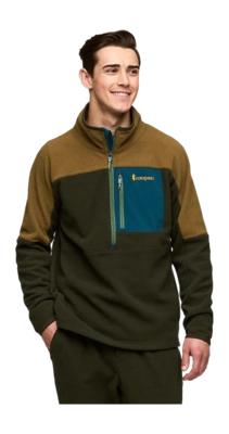 Vest Cotopaxi Men Abrazo Fleece Half-Zip Jacket Live Oak / Woods