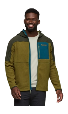 Zip Sweatshirt Cotopaxi Men Abrazo Fleece Hooded Full-Zip Jacket Woods / Live Oak
