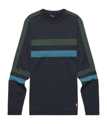 Ondershirt Cotopaxi Men Debajo Seamless Baselayer Crew Black Stripes