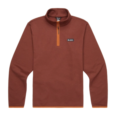 Vest Cotopaxi Men Envo Fleece Quarter-Zip Pullover Heather Chestnut