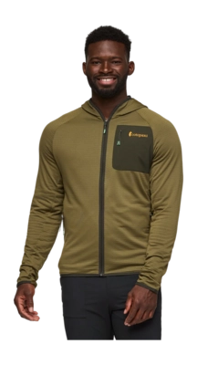 Vest Cotopaxi Men Otero Fleece Full-Zip Hooded Jacket Live Oak