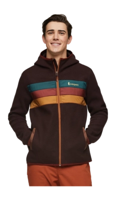 Zip Sweatshirt Cotopaxi Men Teca Fleece Hooded Full-Zip Jacket Sepia Sunset