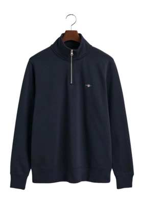 Trui GANT Men Reg Shield Half Zip Sweat Evening Blue