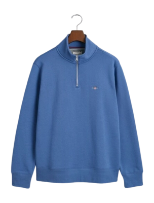 Pullover GANT Reg Shield Half Zip Sweat Herren Vintage Blue