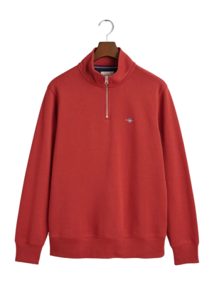 Pullover GANT Reg Shield Half Zip Sweat Herren Iron Red
