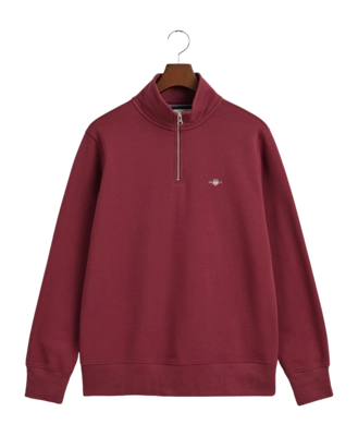 Pullover GANT Reg Shield Half Zip Sweat Herren Wine Red