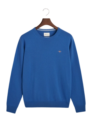 Pullover GANT Superfine Lambswool C-Neck Herren Rich Blue