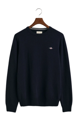 Pullover GANT Superfine Lambswool C-Neck Navy
