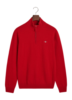 Trui GANT Men Superfine Lambswool Half Zip Bright Red